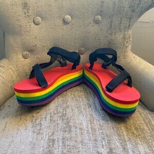 Teva Rainbow Platform Sandals